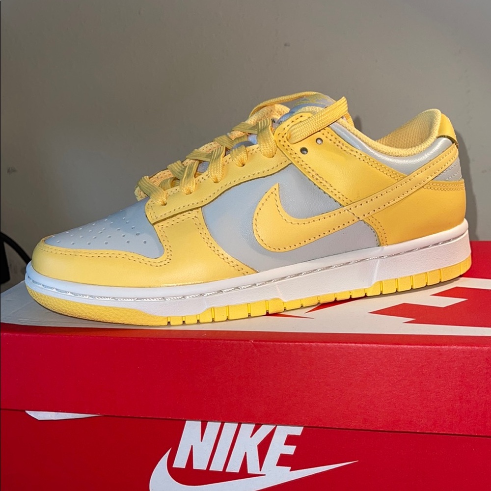 Nike Yellow and Gray Athletic Shoes